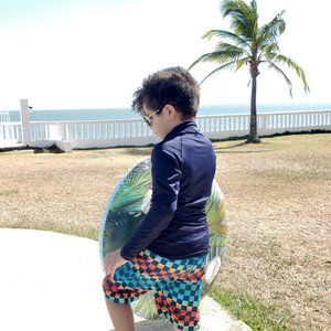 Hang Ten Swim top Land's End trunk size 8